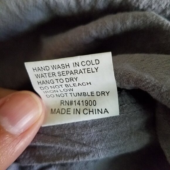 Velzera Floral Embroidered Peplum Peasant Cotton Blouse Large - Picture 11 of 11